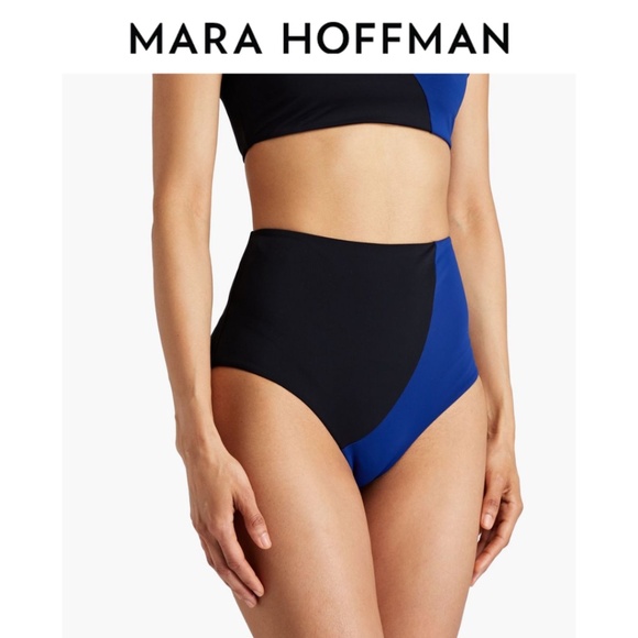 Mara Hoffman Other - Mara Hoffman Lydia Colorblock High-waist Bikini Bottoms